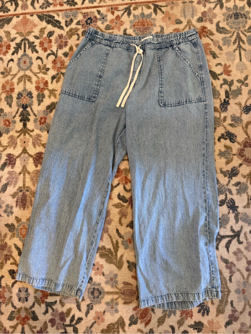 O'Neill Light Blue Elastic Waist Denim Shorts